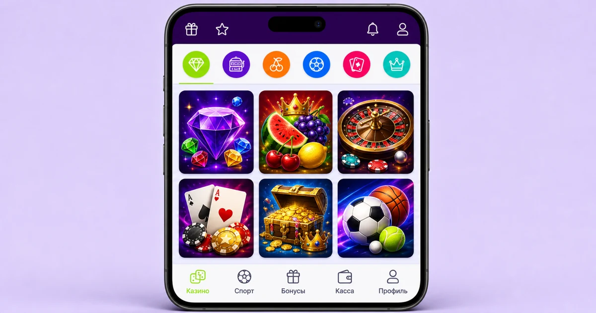 Мобильный интерфейс Pariwin на экране смартфона